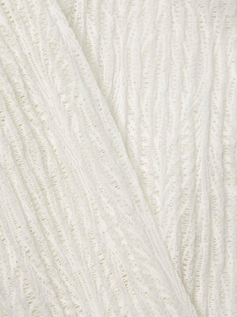 Jesse Knit Tie-Front Crop Top