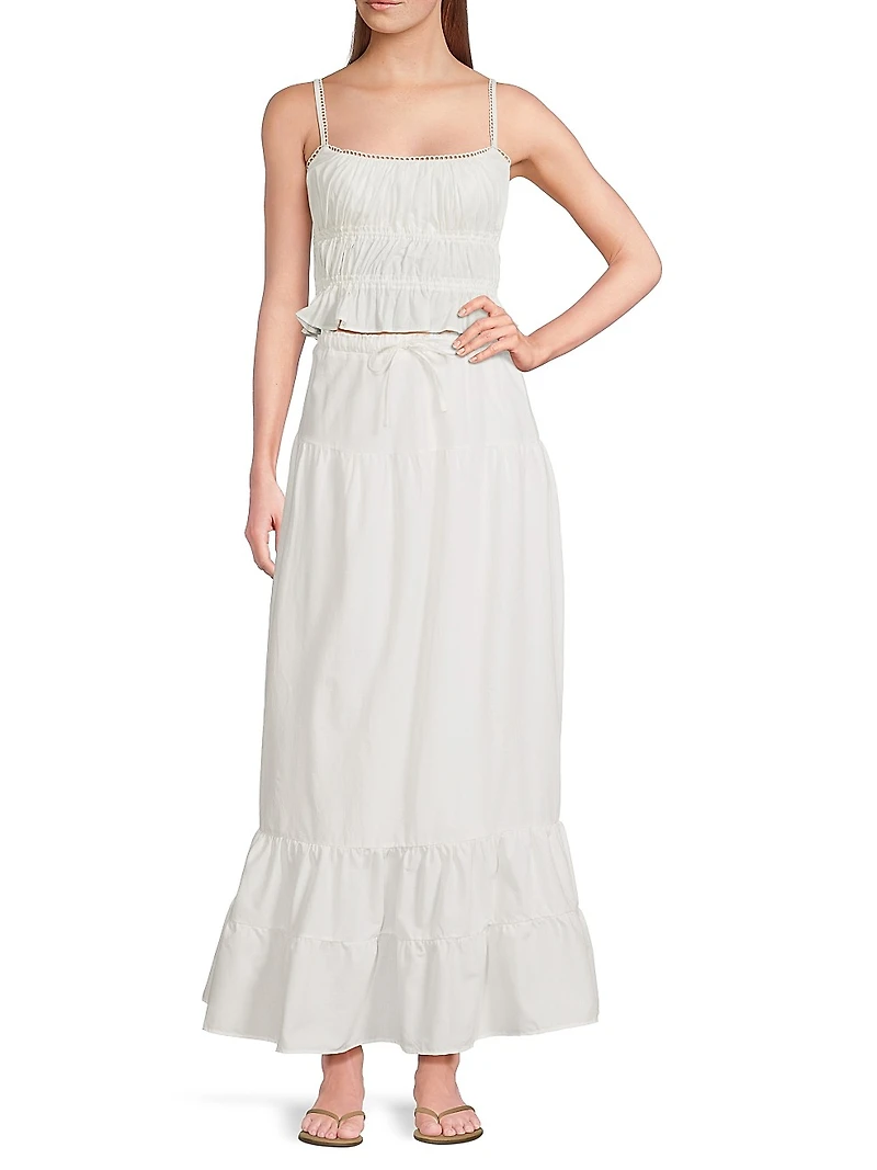 Amelia Ruffle Crop Top