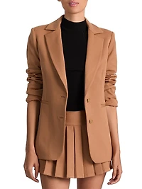 Breann Side-Stripe Fitted Blazer