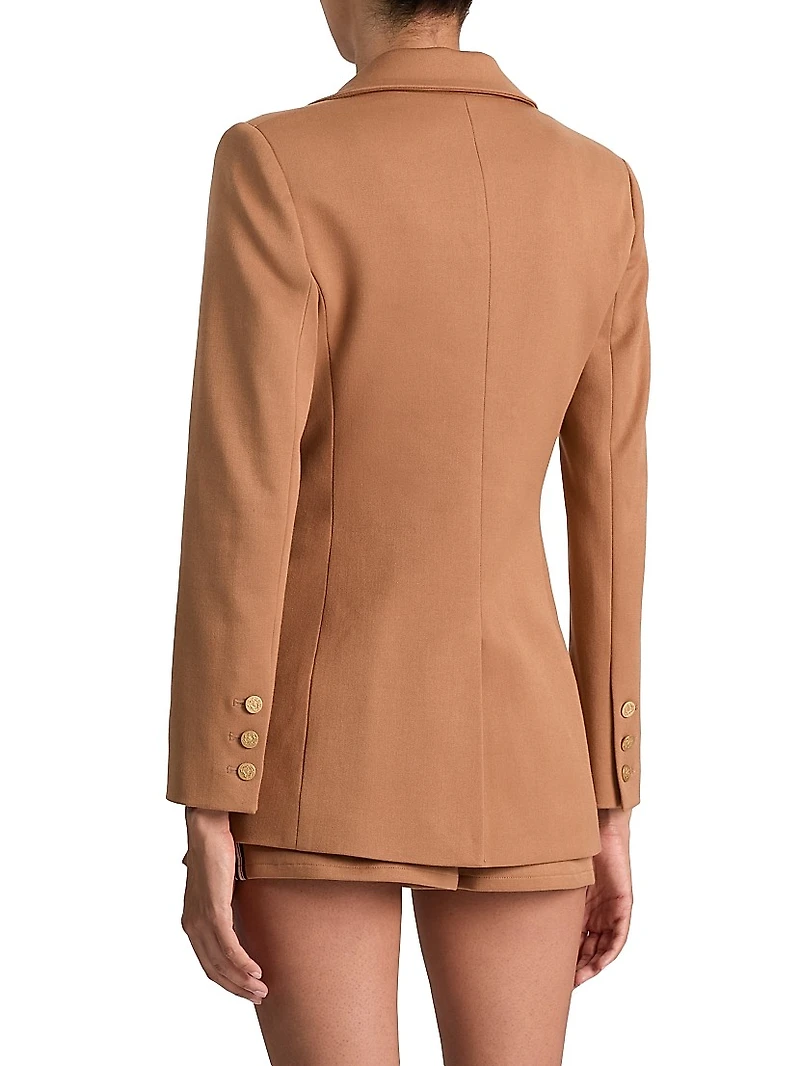 Breann Side-Stripe Fitted Blazer