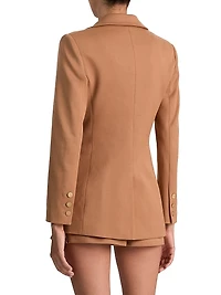 Breann Side-Stripe Fitted Blazer