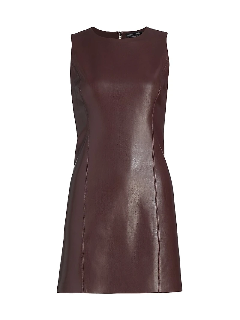 Lena Vegan Leather Minidress