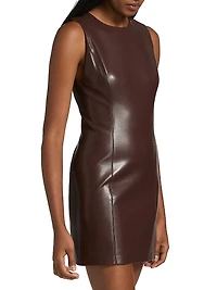 Lena Vegan Leather Minidress
