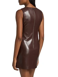 Lena Vegan Leather Minidress
