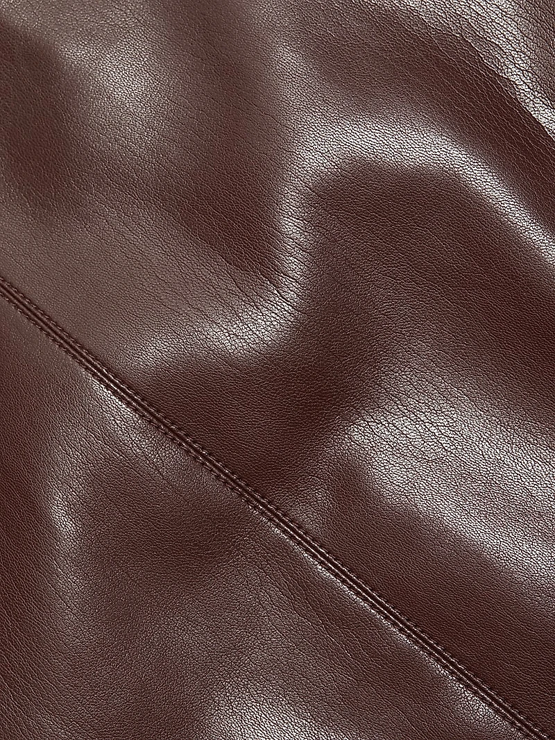 Lena Vegan Leather Minidress