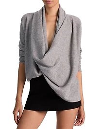 Jules Draped Cashmere Sweater