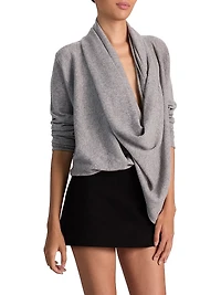 Jules Draped Cashmere Sweater
