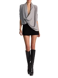 Jules Draped Cashmere Sweater