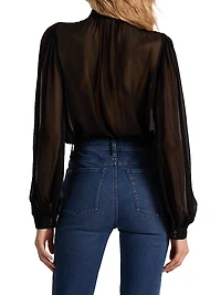 Brentley Tieneck Chiffon Blouse