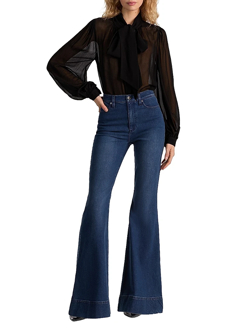 Brentley Tieneck Chiffon Blouse