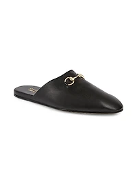 Lucy Leather Mule Loafers