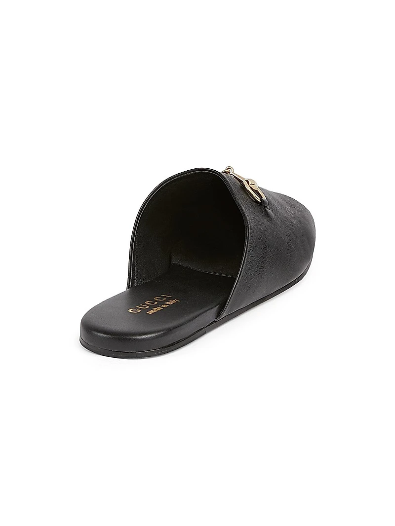 Lucy Leather Mule Loafers