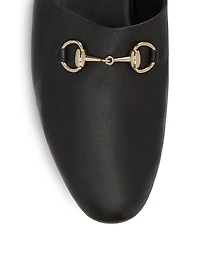 Lucy Leather Mule Loafers