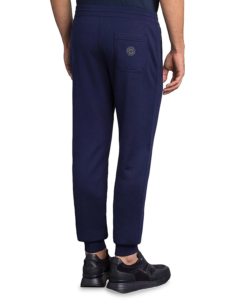 Silk and Cotton with Croc Jogging Trousers