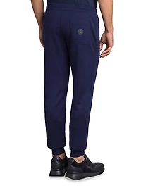 Silk and Cotton with Croc Jogging Trousers