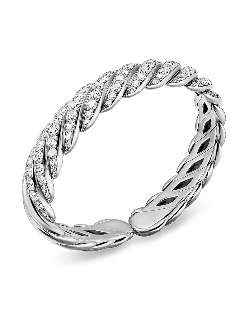 Sculpted Cable Flex Bracelet 18K