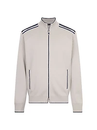Jogging Blouson Jacket with Croc Details