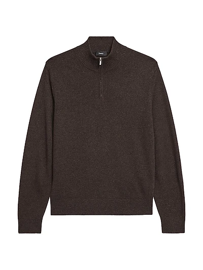 Hilles Cashmere Quarter-Zip Sweater