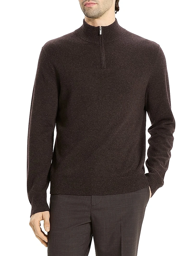 Hilles Cashmere Quarter-Zip Sweater