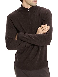 Hilles Cashmere Quarter-Zip Sweater