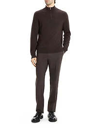 Hilles Cashmere Quarter-Zip Sweater