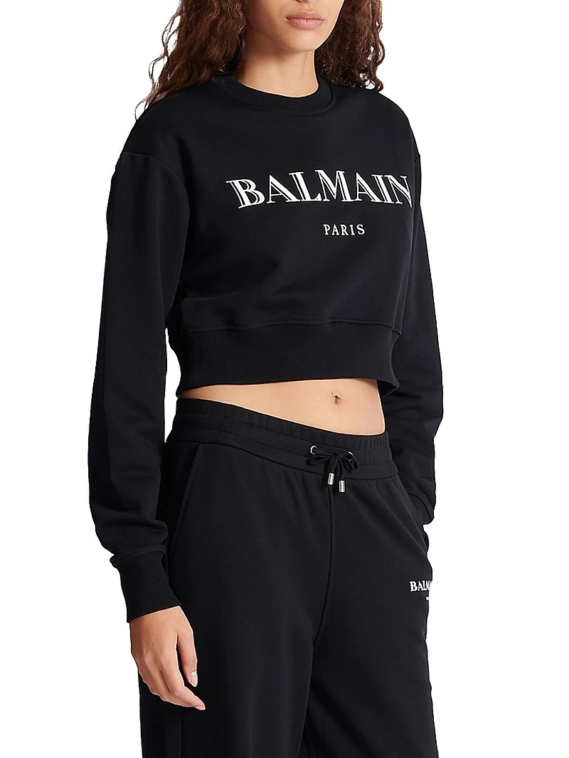 Logo Cropped Sweatshirt