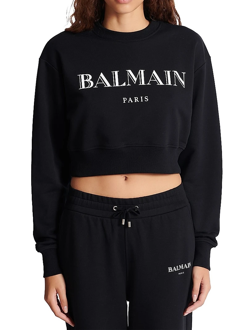 Logo Cropped Sweatshirt