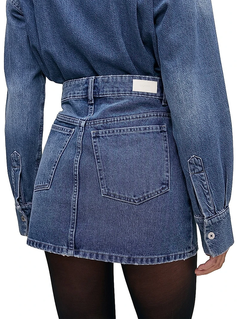 Alma Mini Denim Skirt