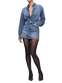 Alma Mini Denim Skirt