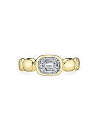 14K Yellow Gold & 0.20 TCW Diamond Ring