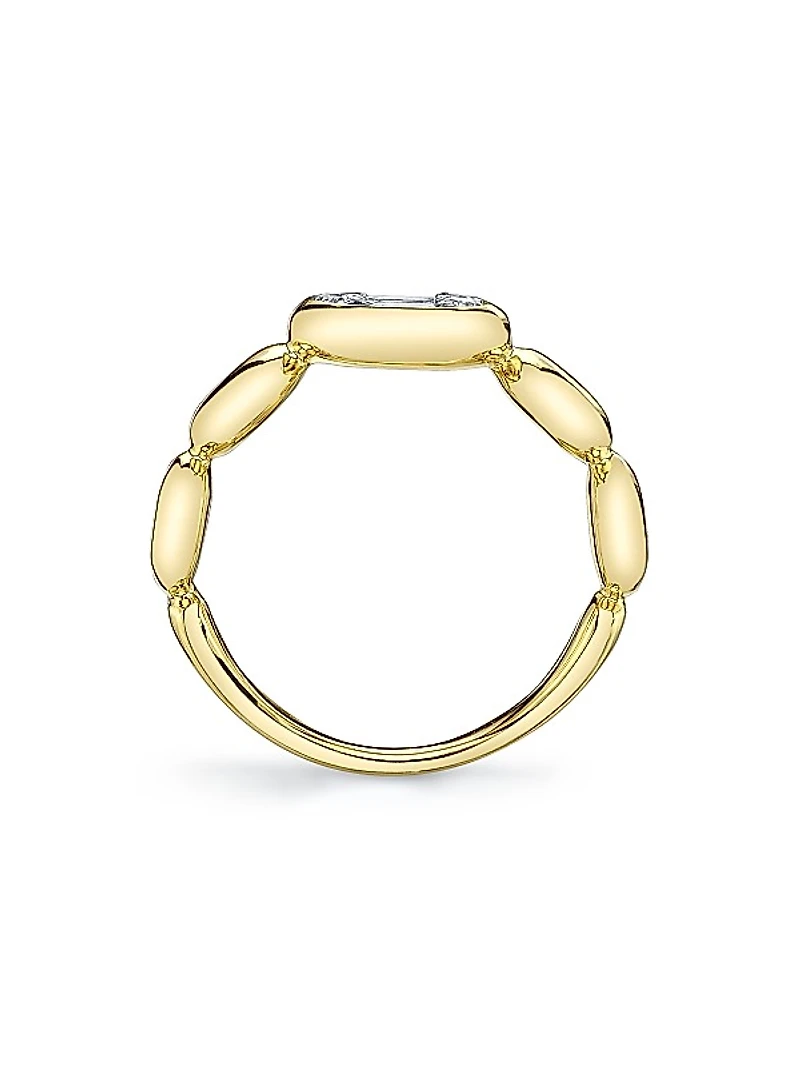 14K Yellow Gold & 0.20 TCW Diamond Ring