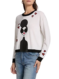 Gleeson Staceface Stretch Wool Sweater