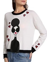 Gleeson Staceface Stretch Wool Sweater