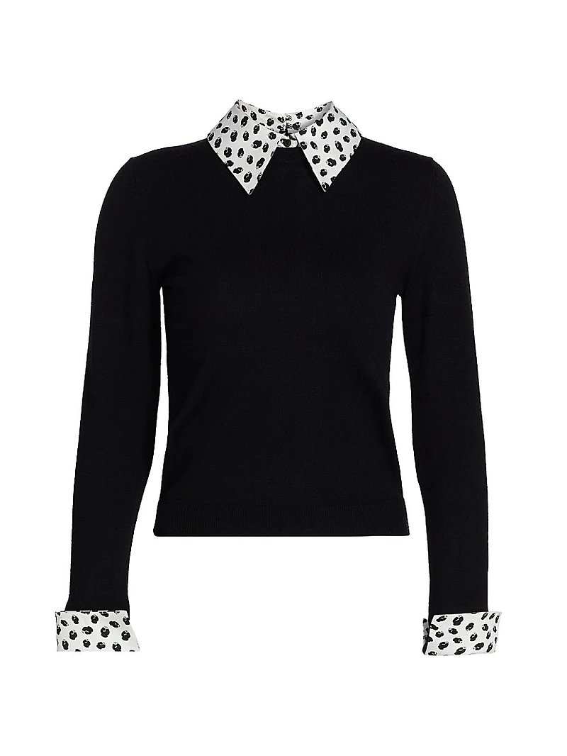 Porla Wool Collared Sweater