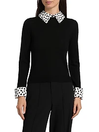 Porla Wool Collared Sweater