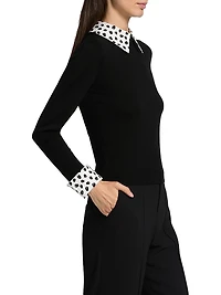 Porla Wool Collared Sweater