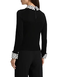 Porla Wool Collared Sweater