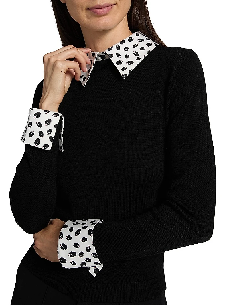 Porla Wool Collared Sweater