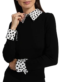 Porla Wool Collared Sweater