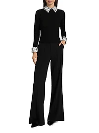 Porla Wool Collared Sweater