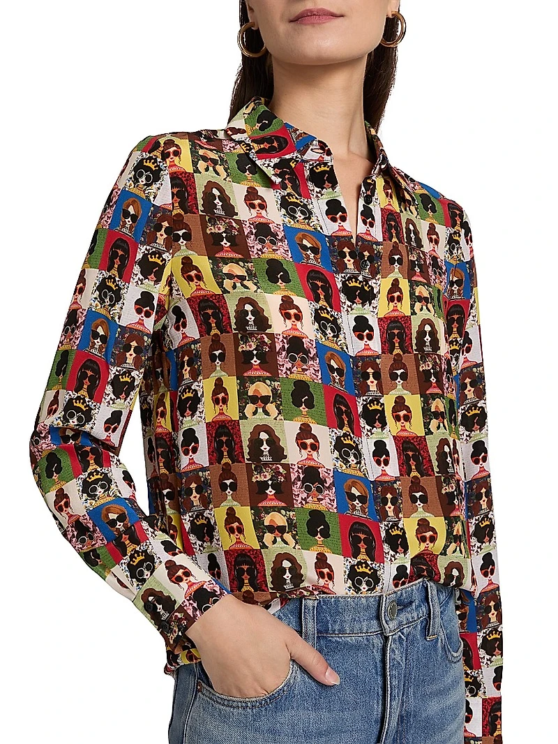 Willa Staceface Silk Shirt