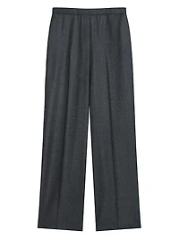 Virgin Wool Wide-Leg Pants