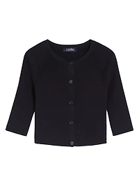 Cropped Cotton Cardigan