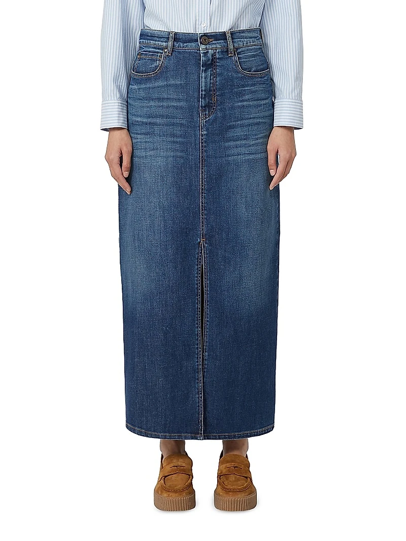 Denim 5 Pocket Skirt