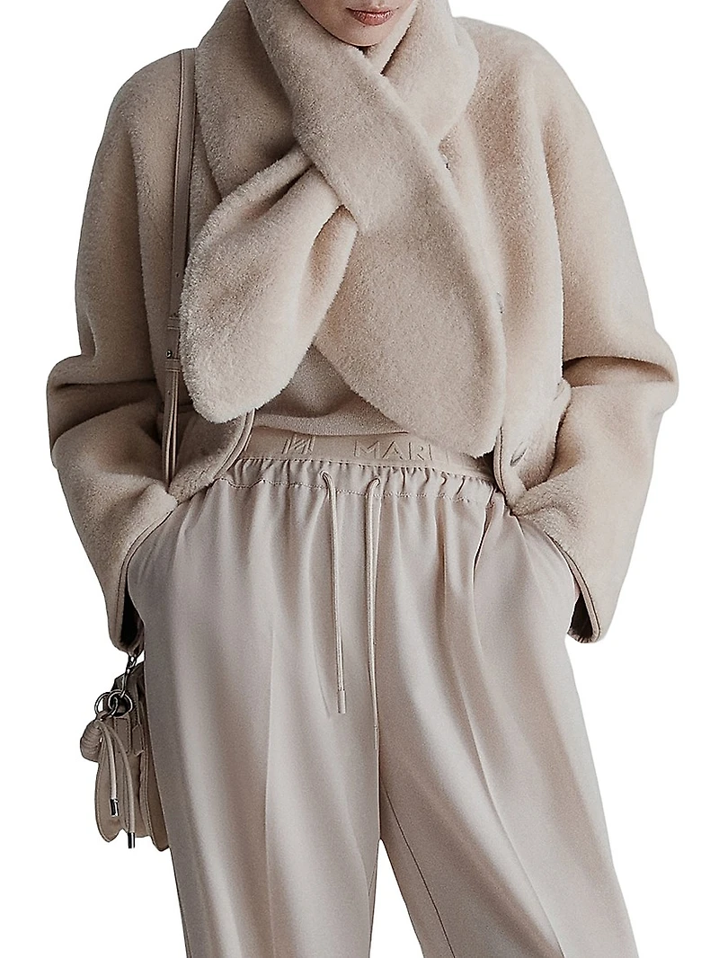 Short Jacket with Scarf Detail