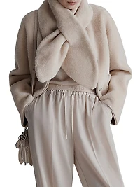 Short Jacket with Scarf Detail