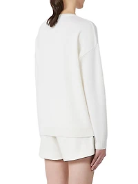Jacquard Wool and Cashmere Sweater