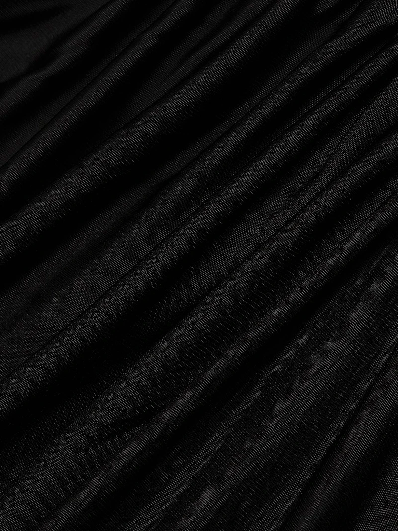 Svita Asymmetric Ruched Midi-Dress