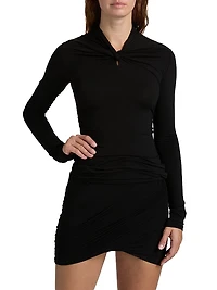 Kairo Stretch Knit Long-Sleeve Top