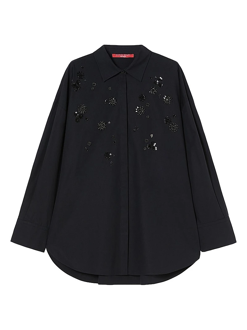 Embroidered Poplin Shirt